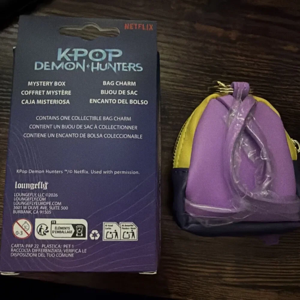 Loungefly: KPop Demon Hunter Mini Backpack Keychain Charm